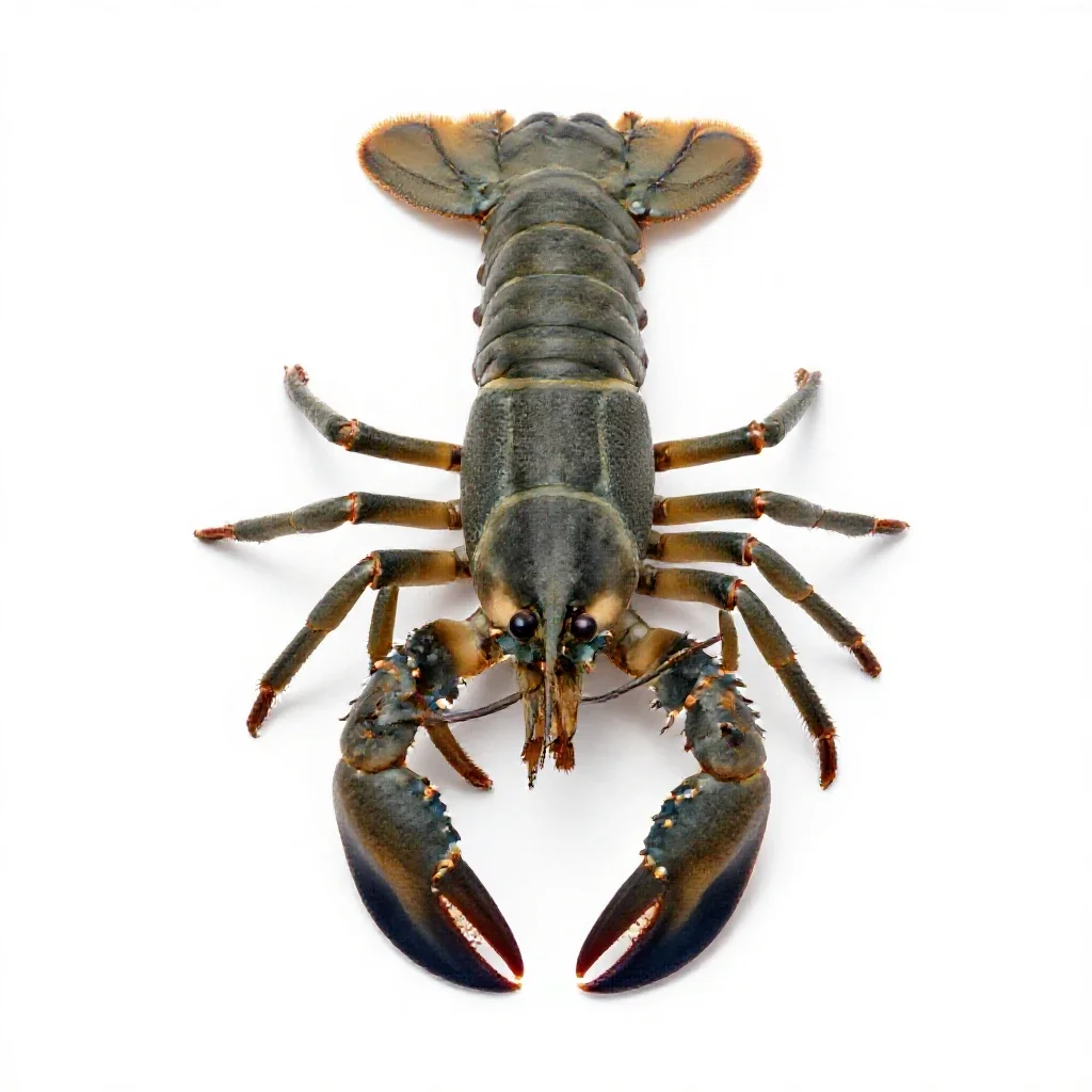 Crustacean isolated on a white background