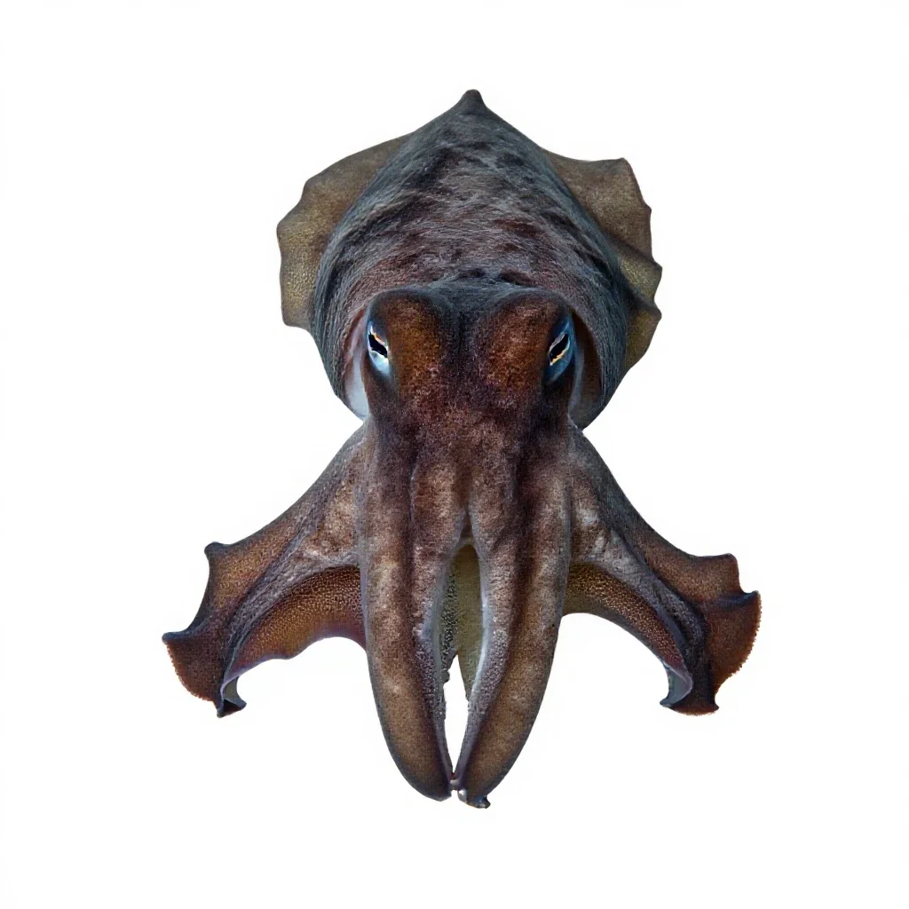 Cuttlefish isolated on a white background