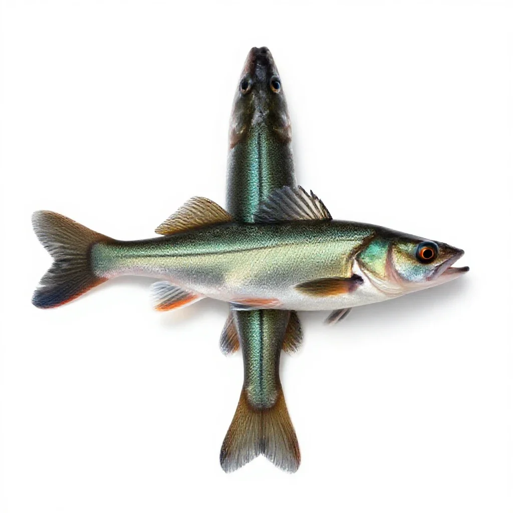 Dace isolated on a white background