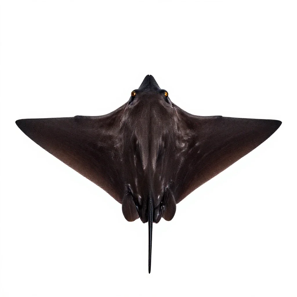 Devil ray isolated on a white background