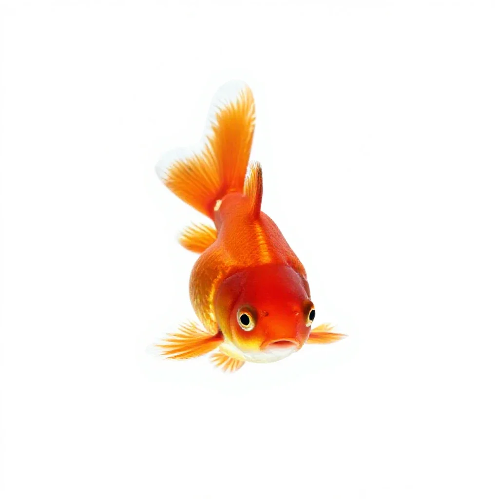 Goldfish isolated on a white background