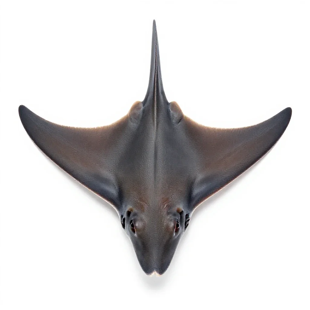 Grey skate isolated on a white background