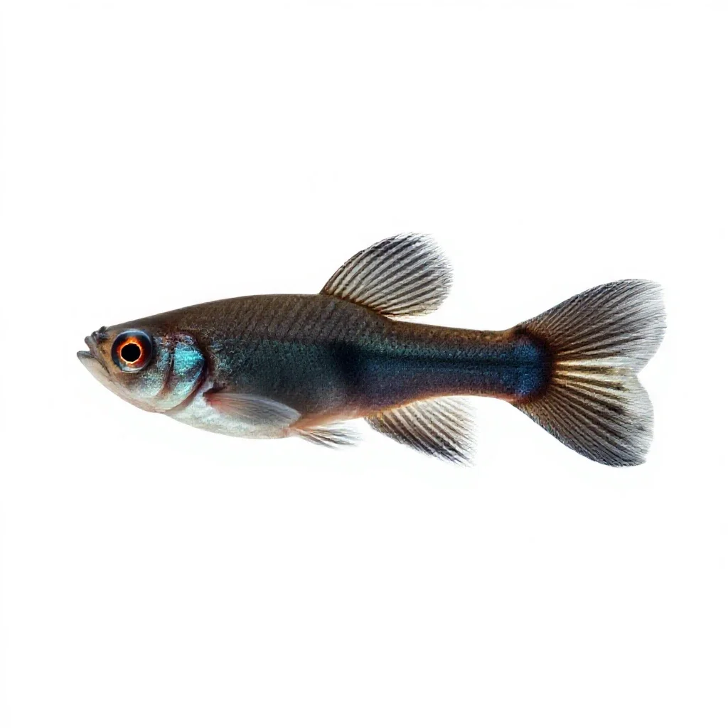 Guppy isolated on a white background
