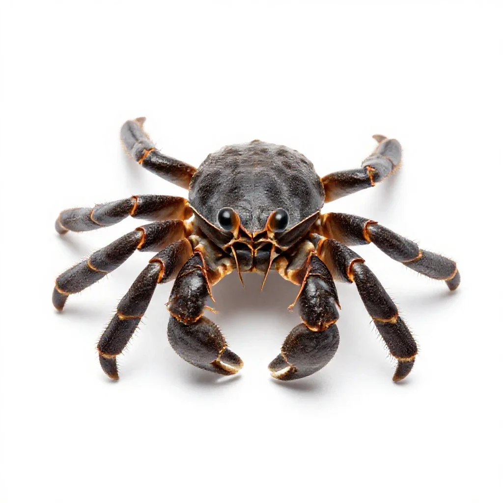 Hermit crab isolated on a white background