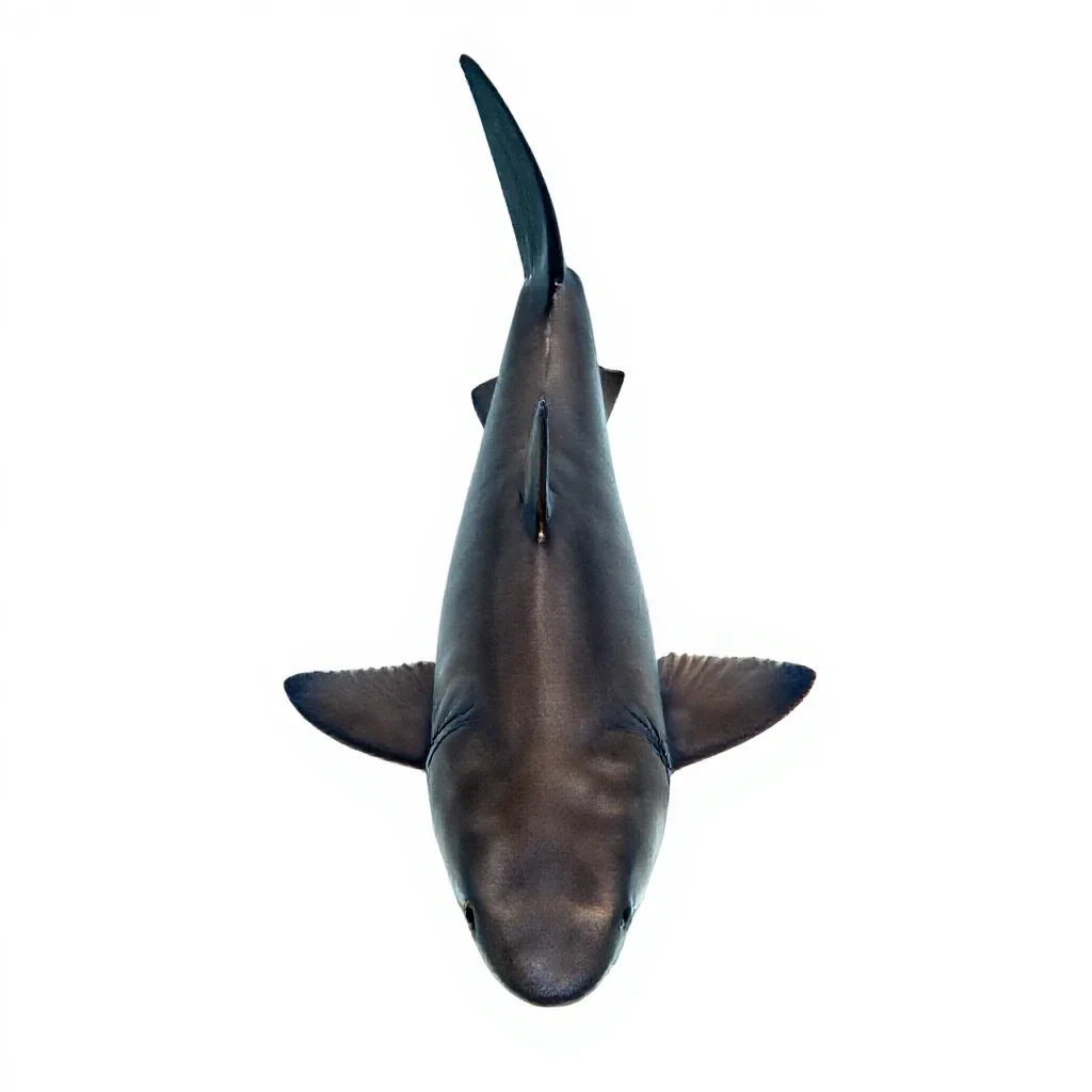 Mackerel shark isolated on a white background