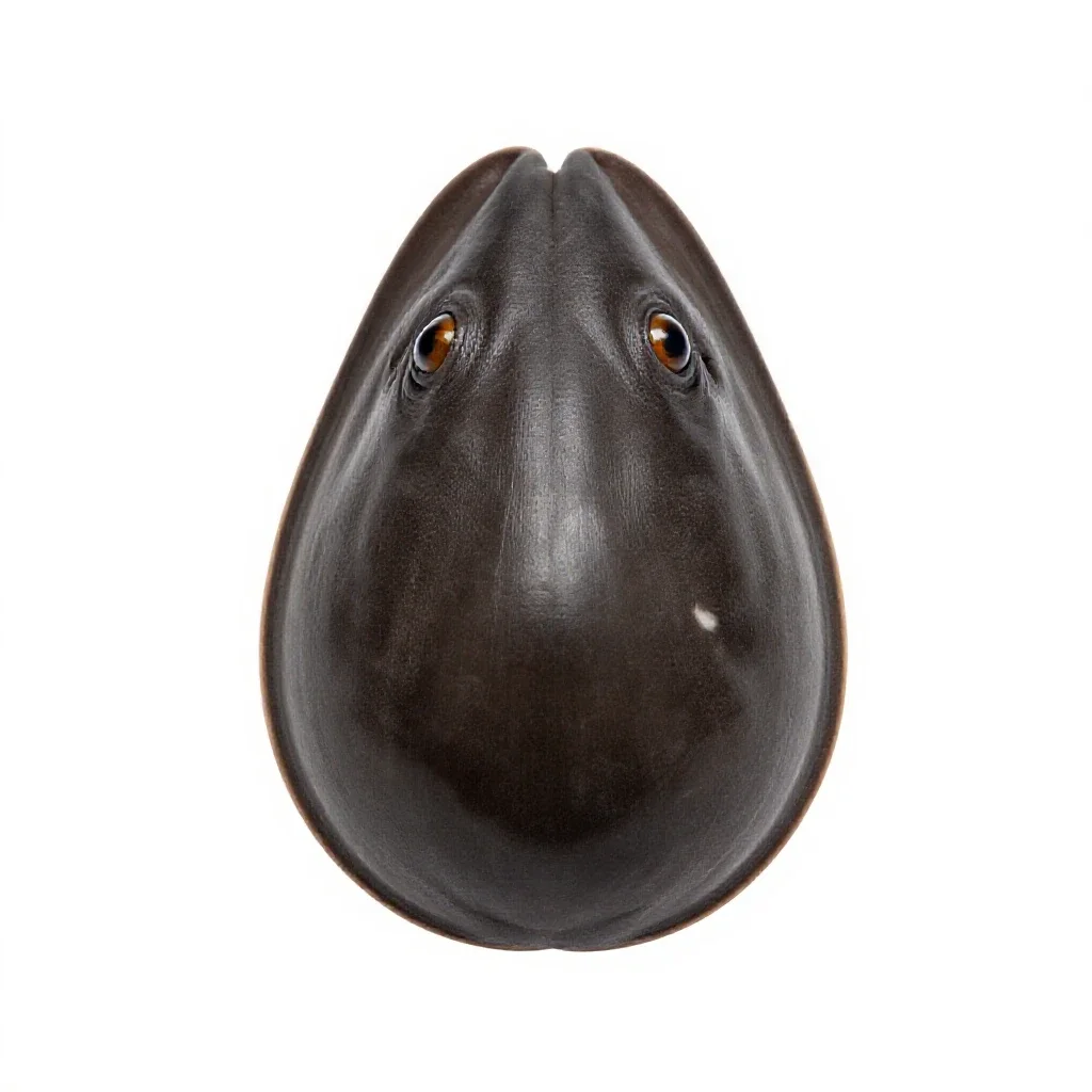 Money cowrie isolated on a white background