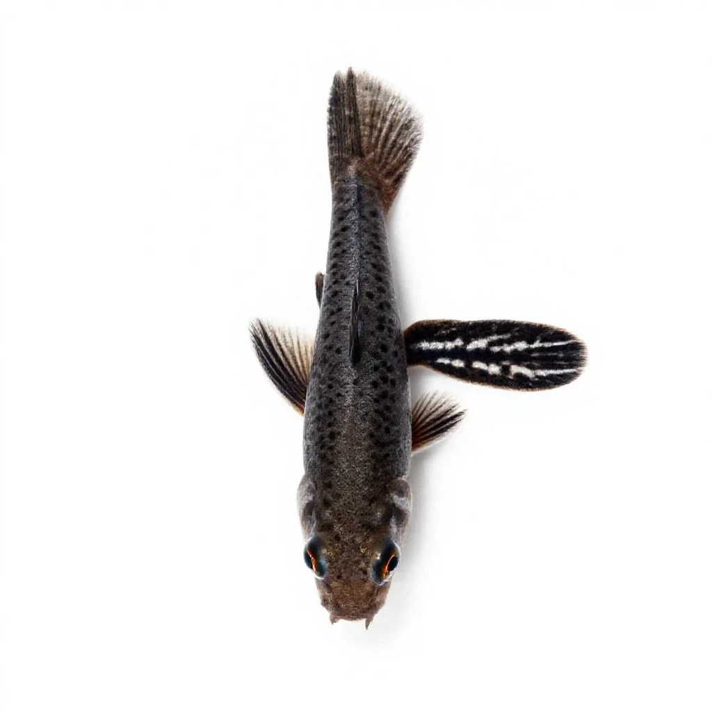 Mosquitofish isolated on a white background