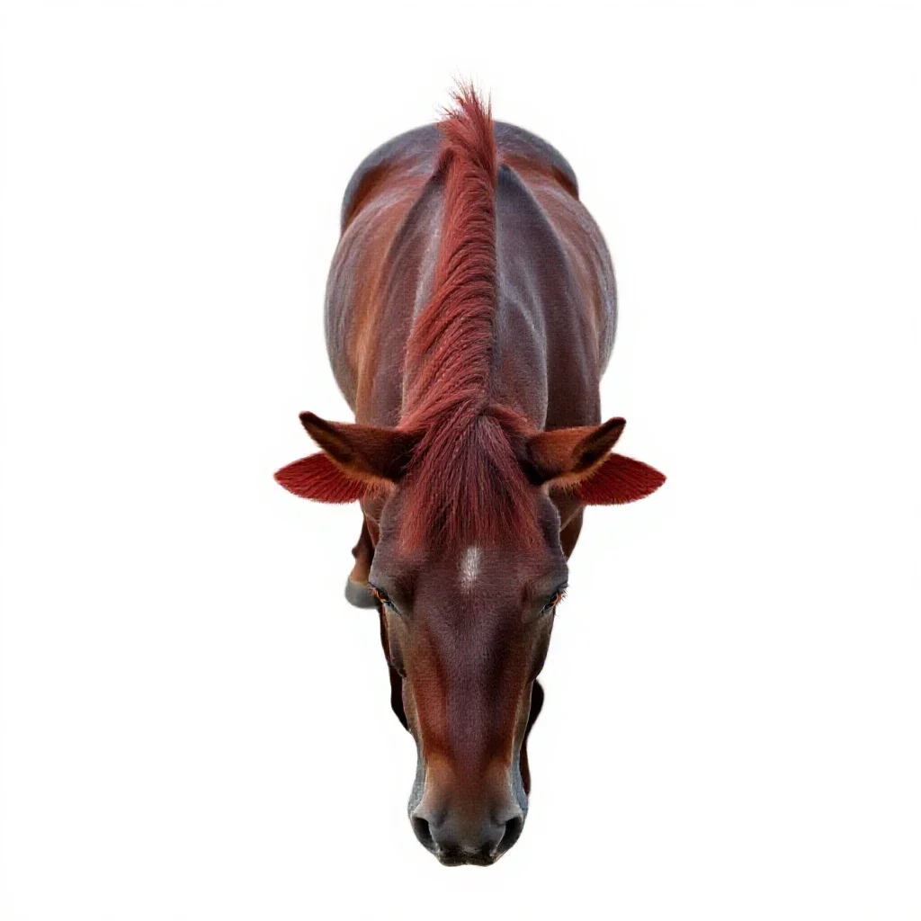 Redhorse isolated on a white background