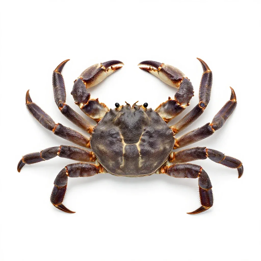 Rock crab isolated on a white background