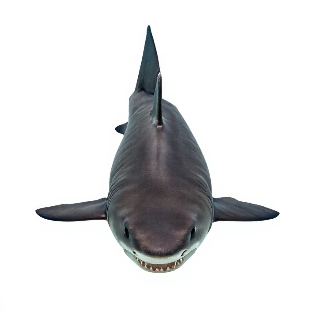 Sand tiger isolated on a white background