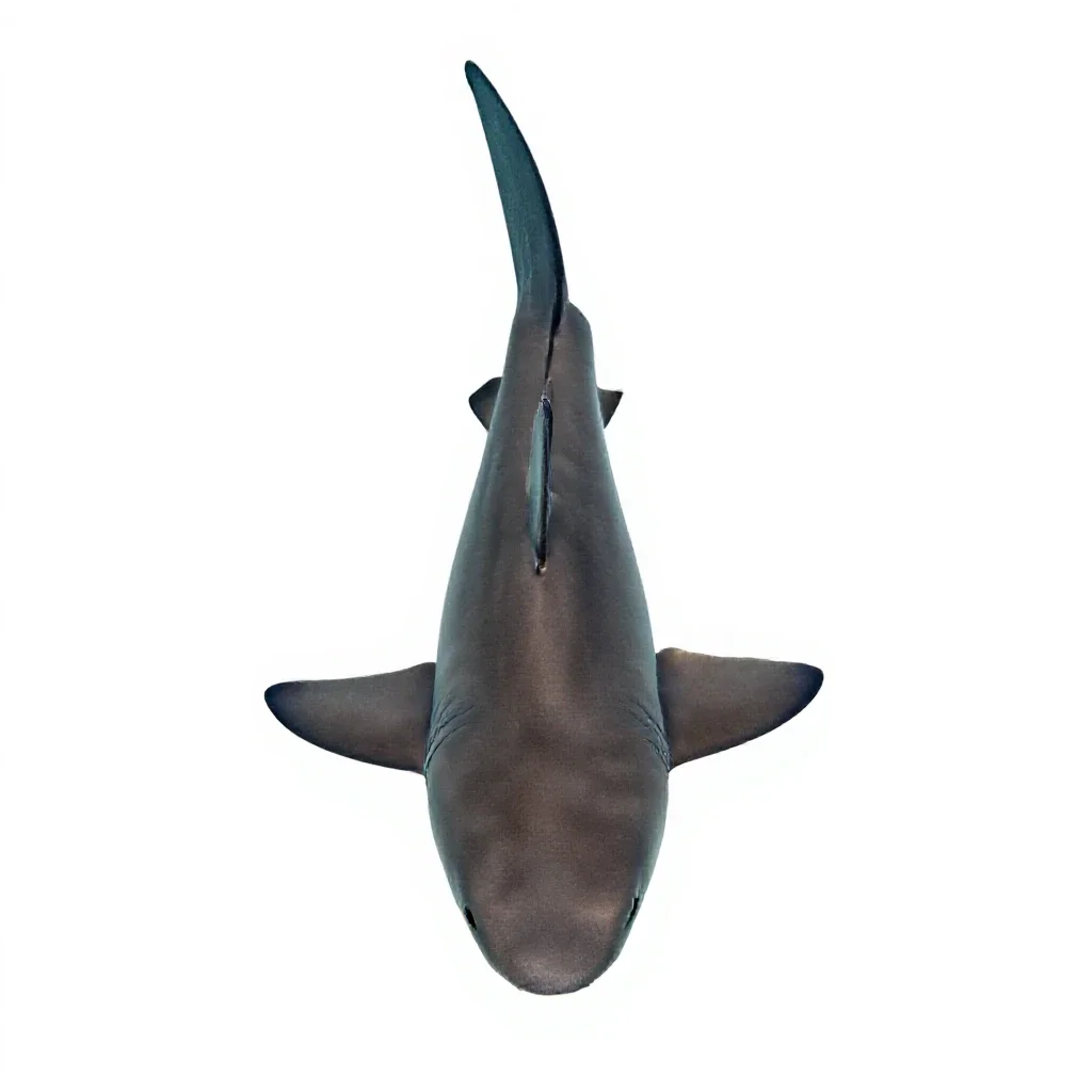 Sandbar shark isolated on a white background