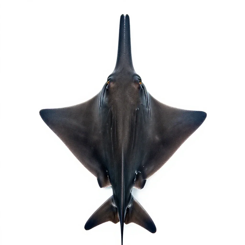 Sawfish isolated on a white background