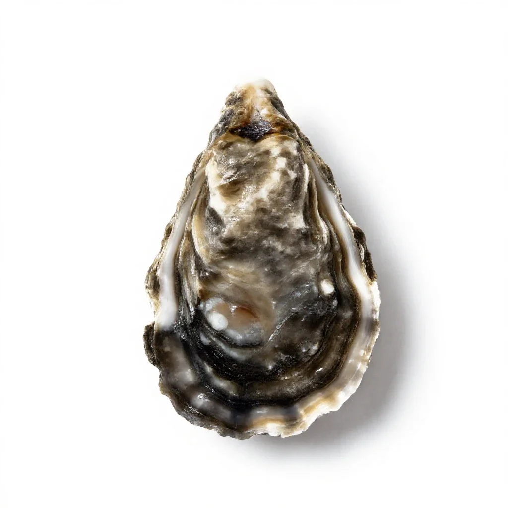 Seed oyster isolated on a white background