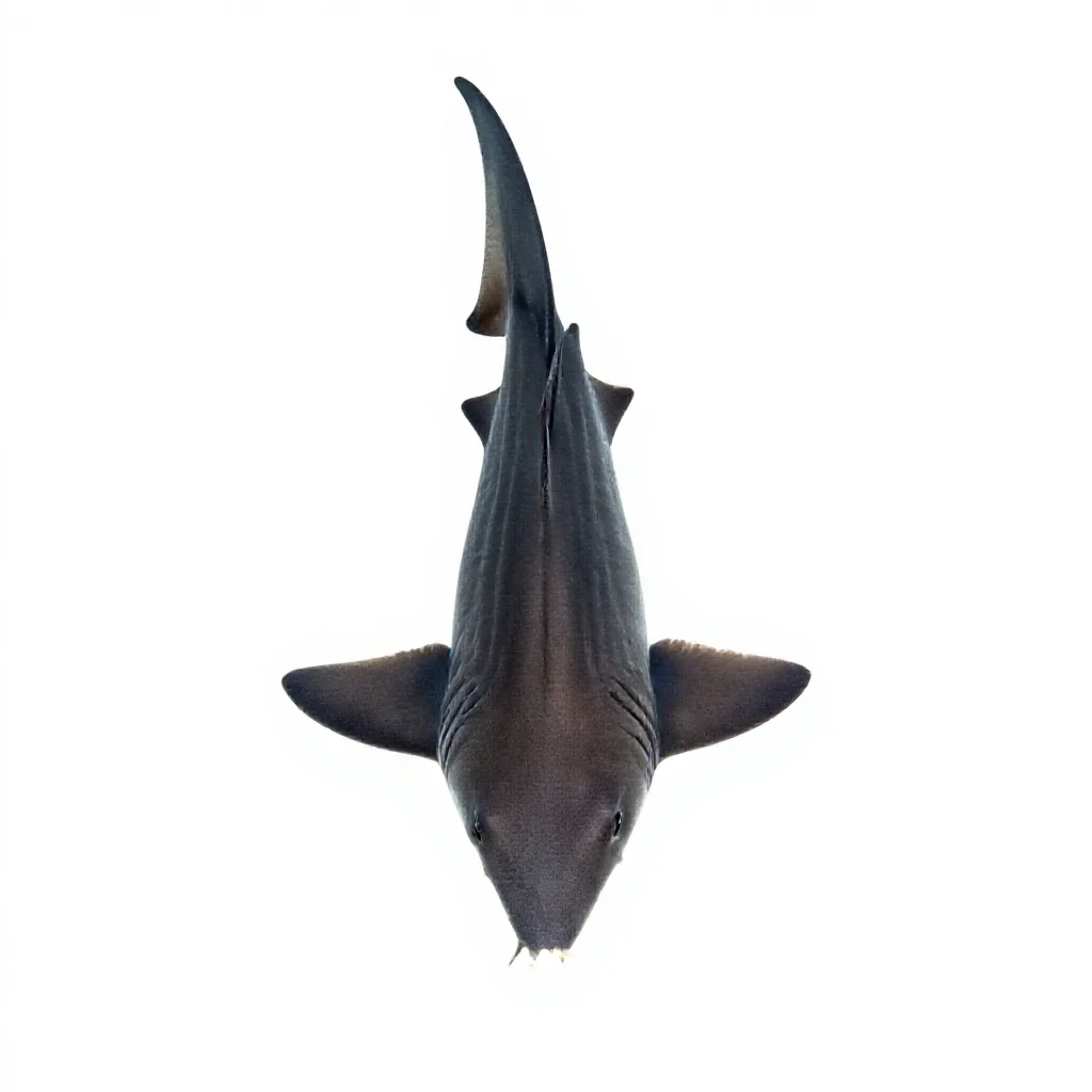 Smalltooth sawfish isolated on a white background