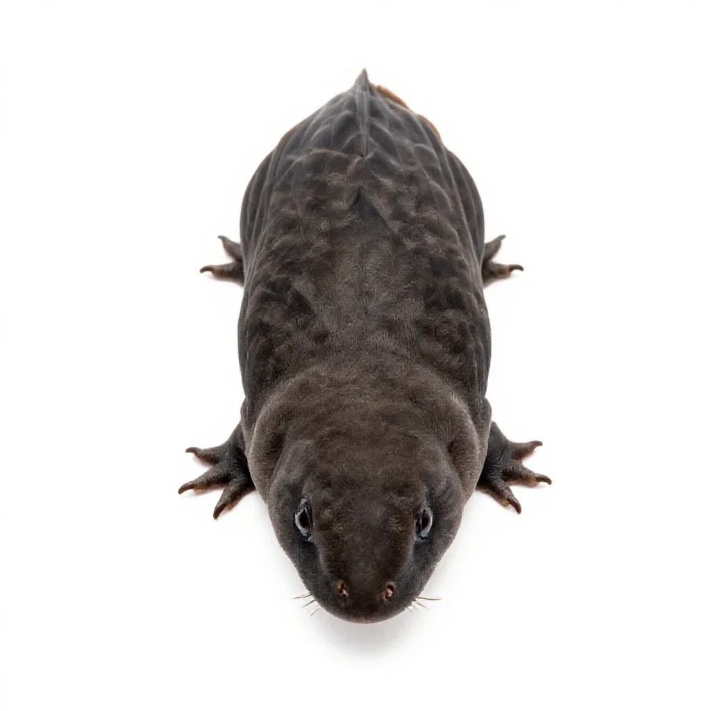Solenogaster isolated on a white background