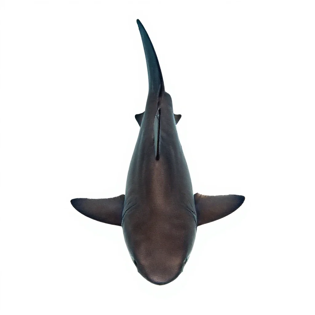 Soupfin shark isolated on a white background
