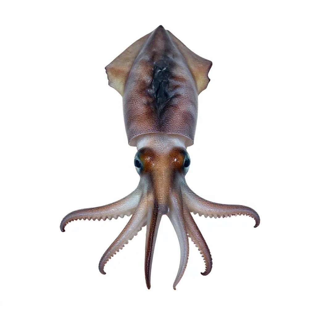 Squid isolated on a white background