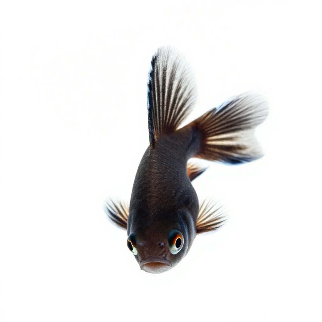 Striped killifish isolated on a white background