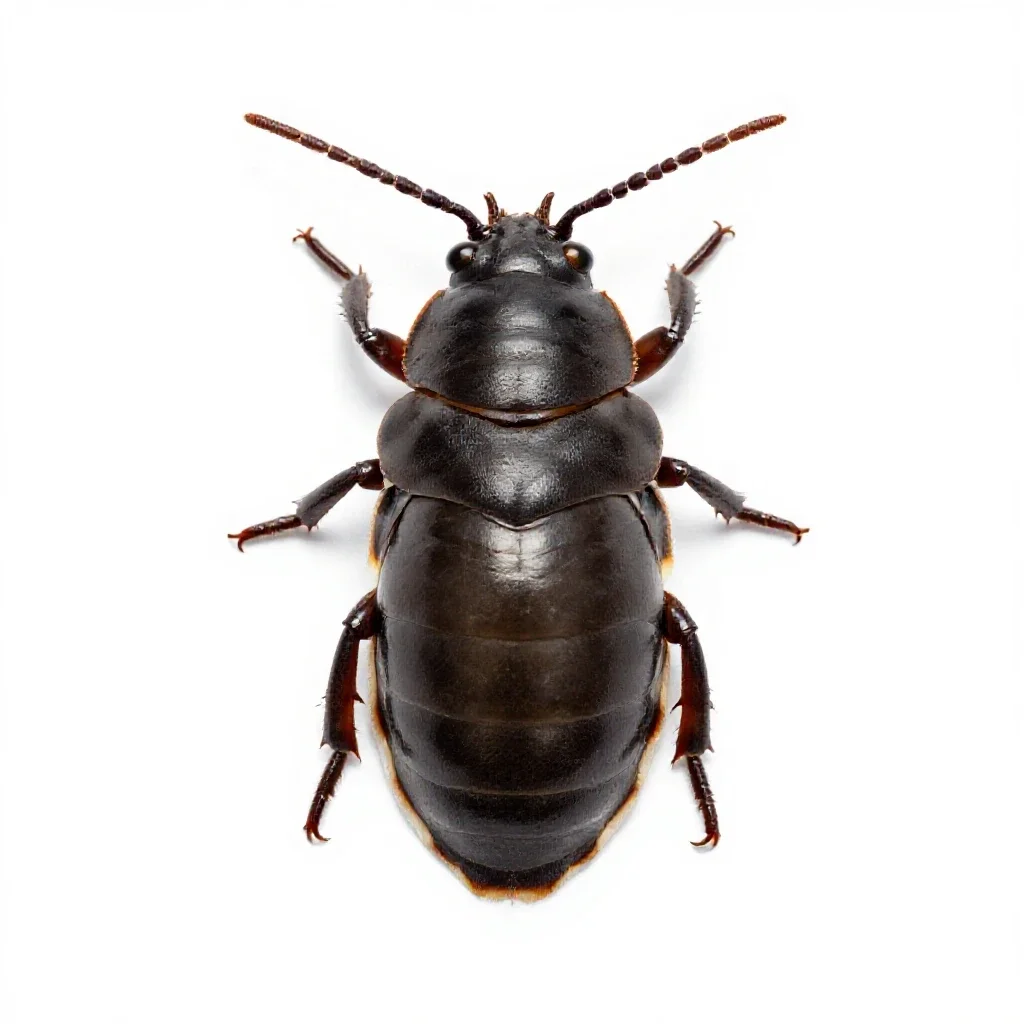 Teredo isolated on a white background