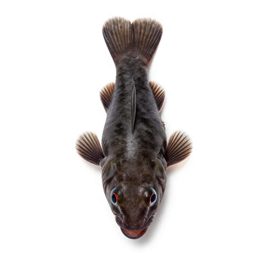 Three-spined stickleback isolated on a white background