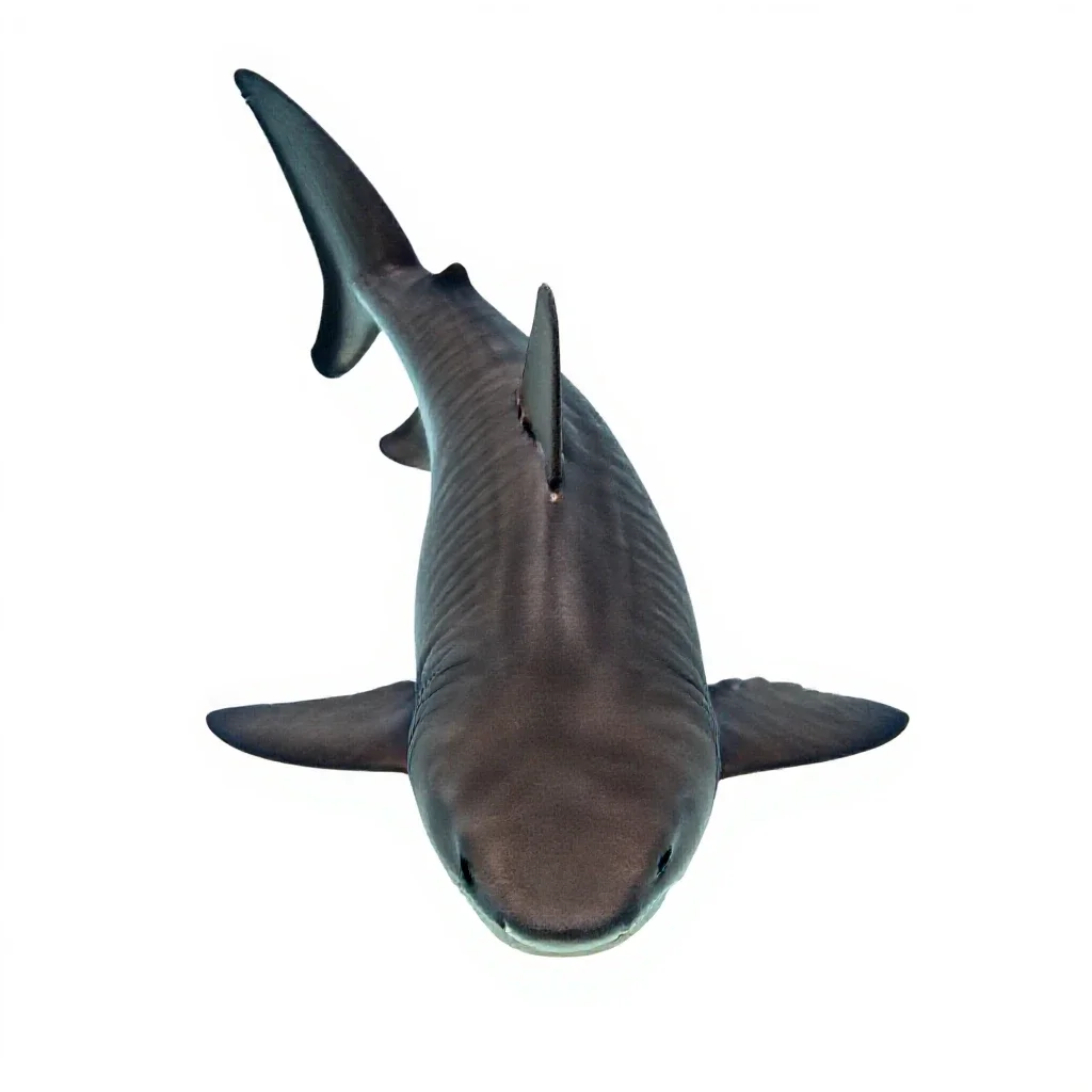 Tiger shark isolated on a white background
