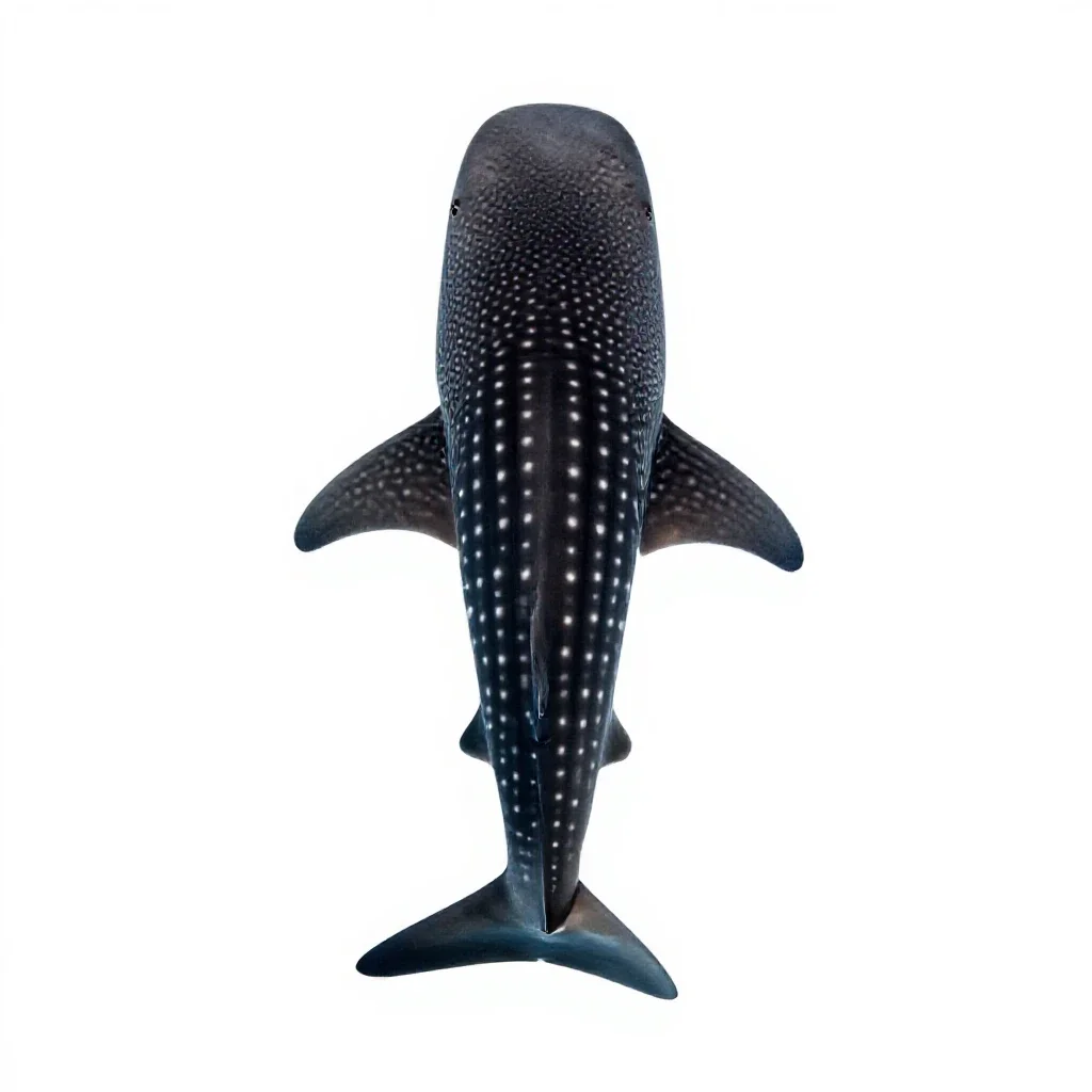 Whale shark isolated on a white background