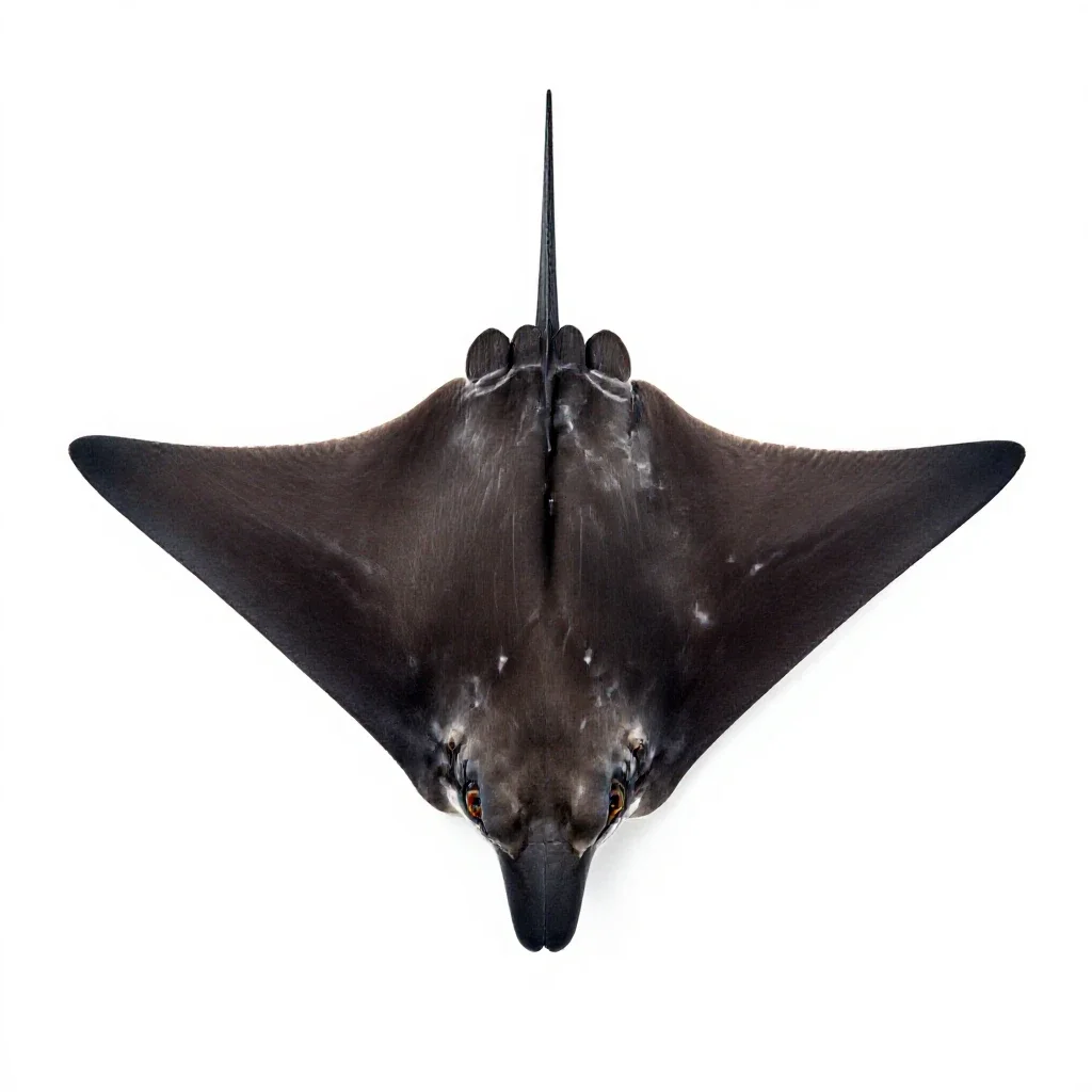 Eagle ray isolated on a white background