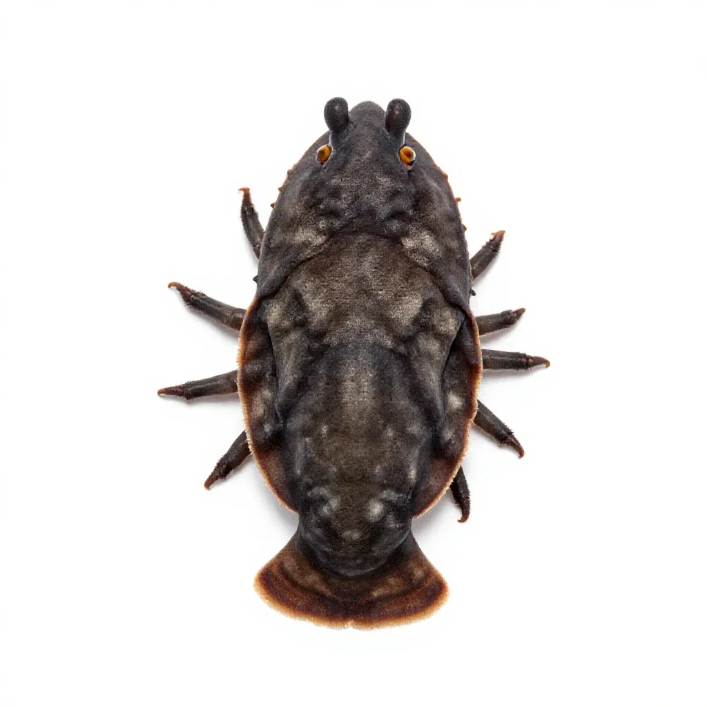 Isopod isolated on a white background