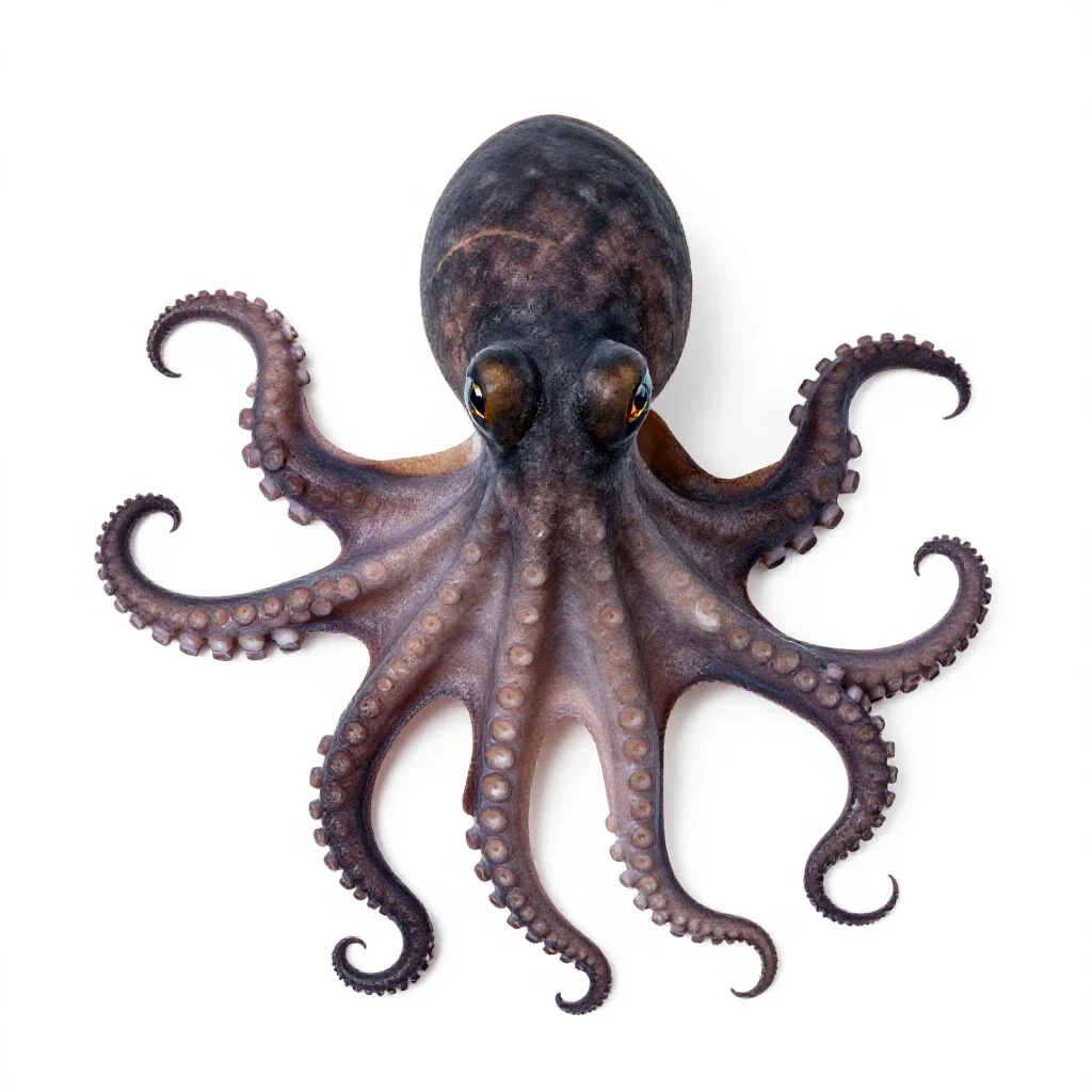 Octopod isolated on a white background