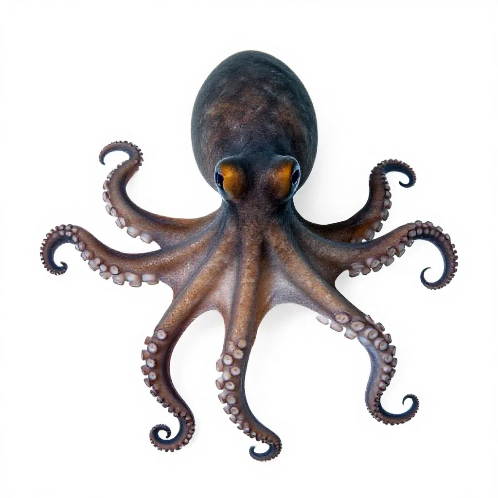 Octopus isolated on a white background
