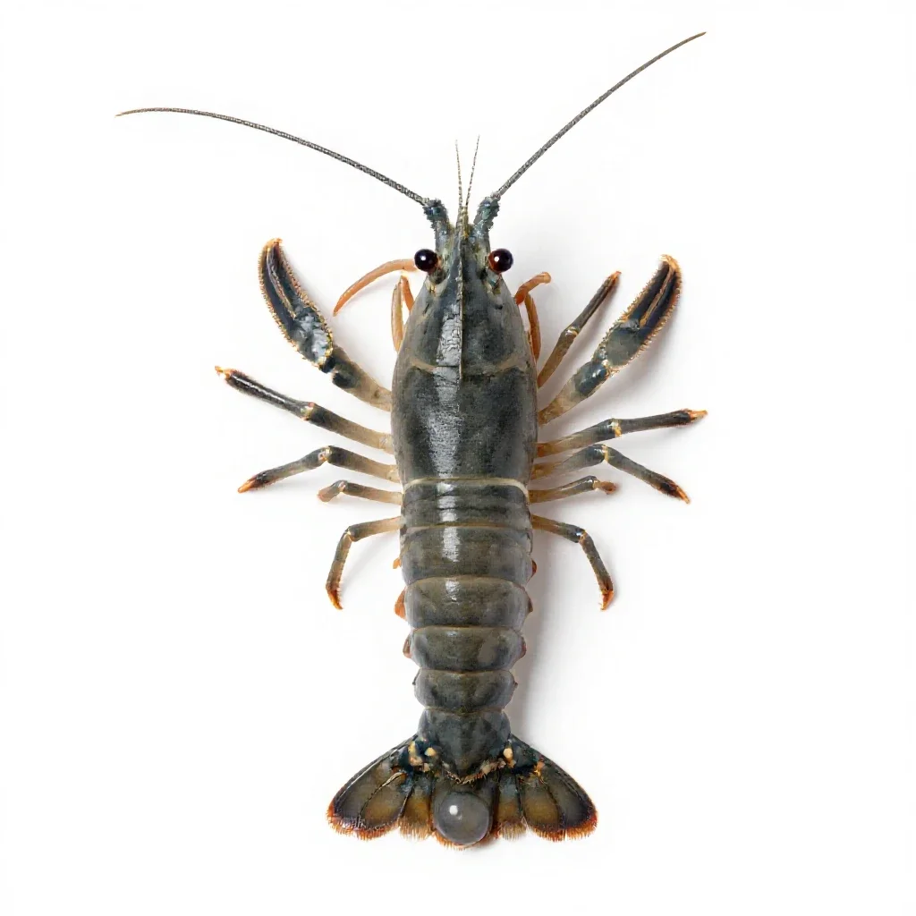Opossum shrimp isolated on a white background