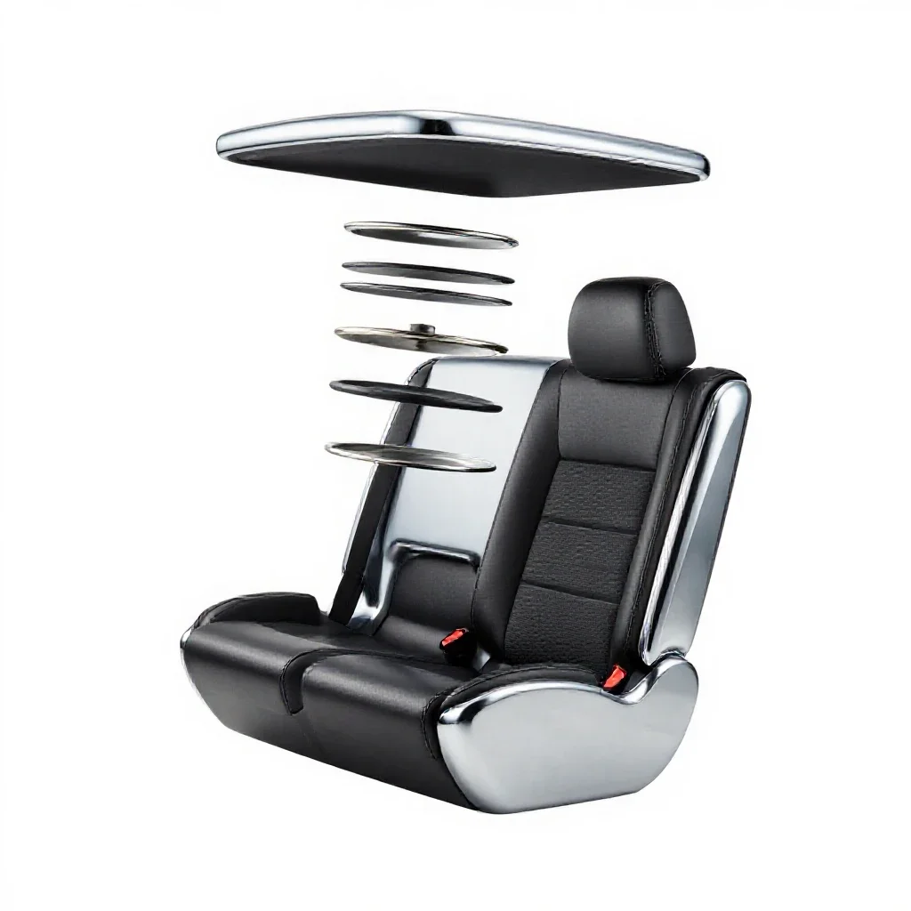Backseat isolated on a white background