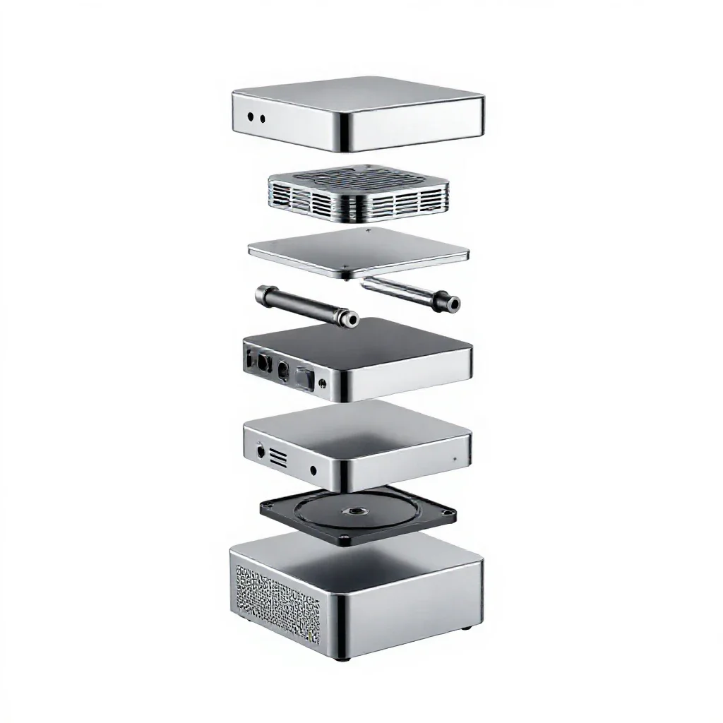 Backup system isolated on a white background