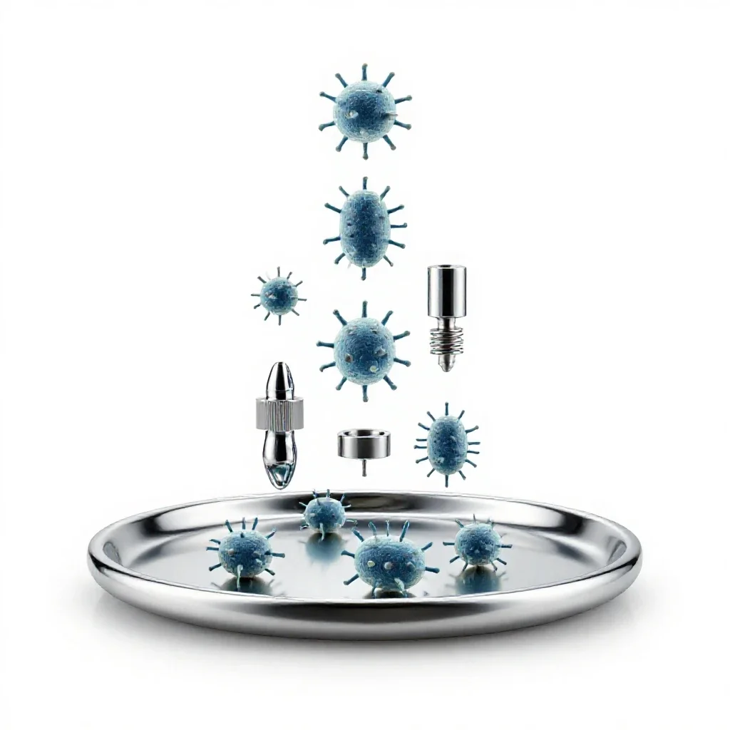 Bacteria bed isolated on a white background