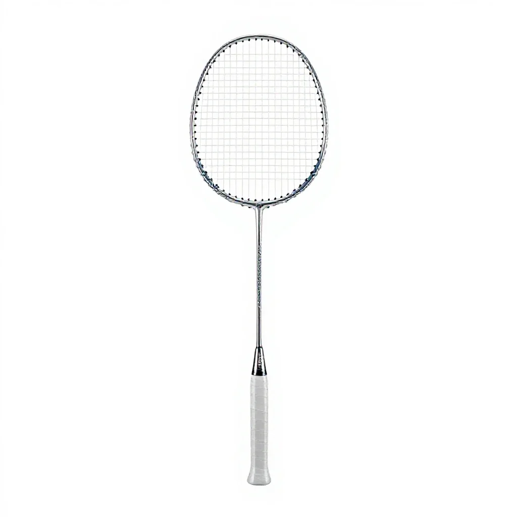 Badminton racket isolated on a white background