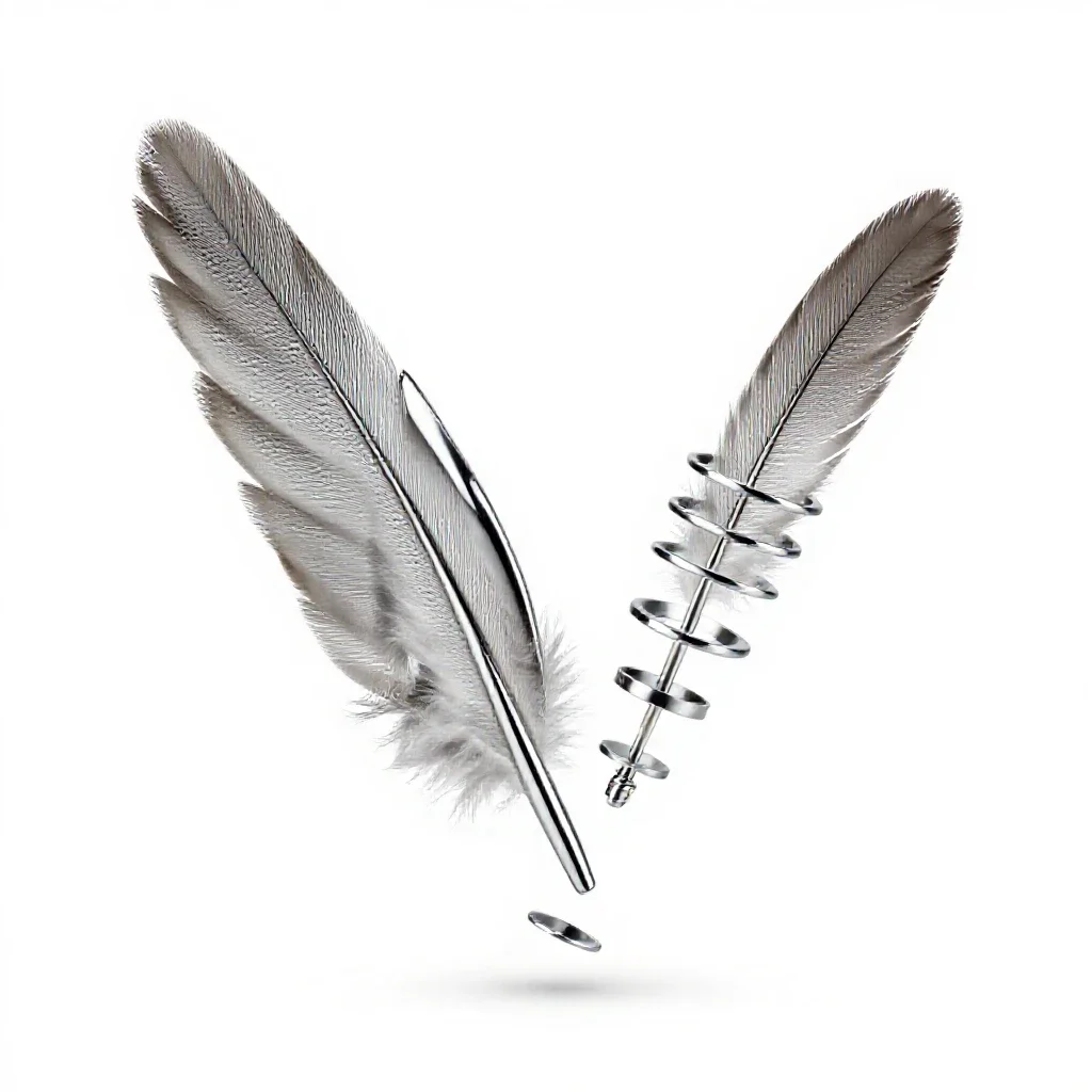 Bastard wing isolated on a white background