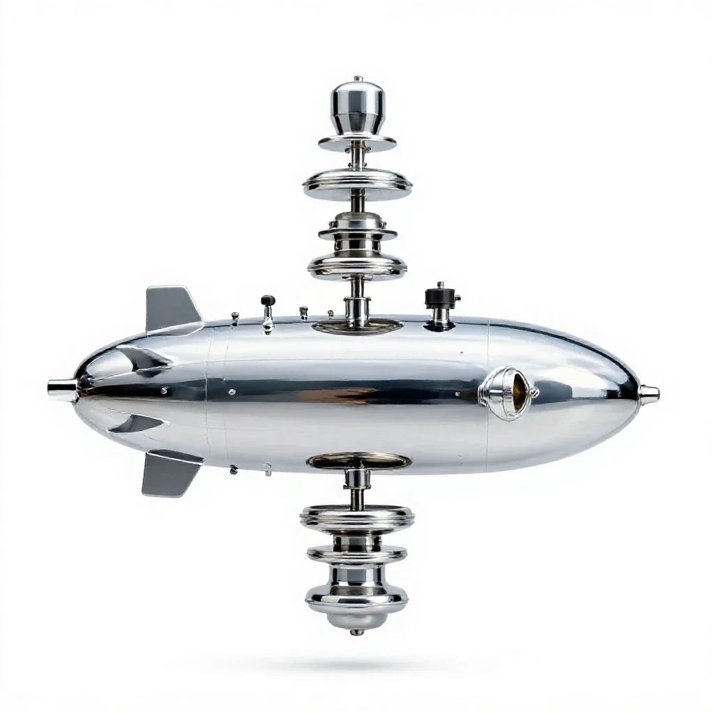 Bathyscaphe isolated on a white background