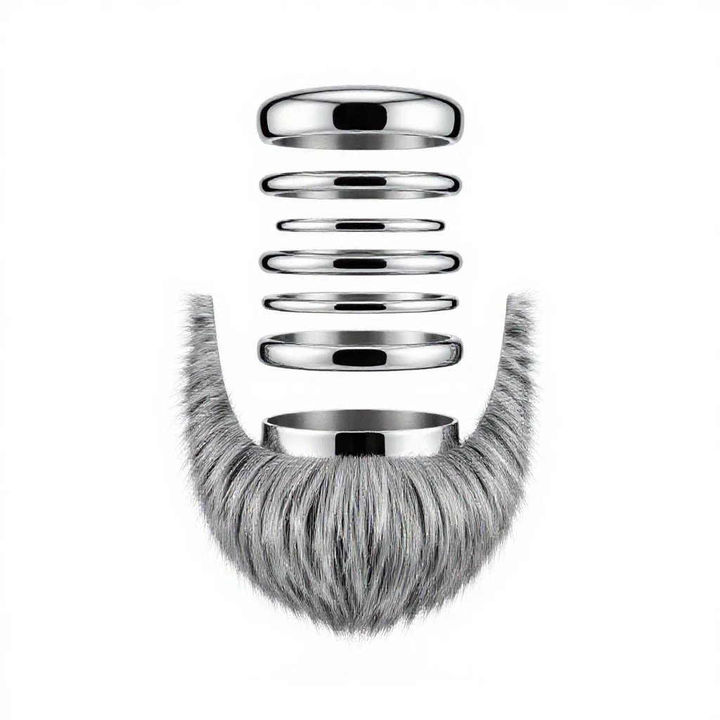 Beard isolated on a white background
