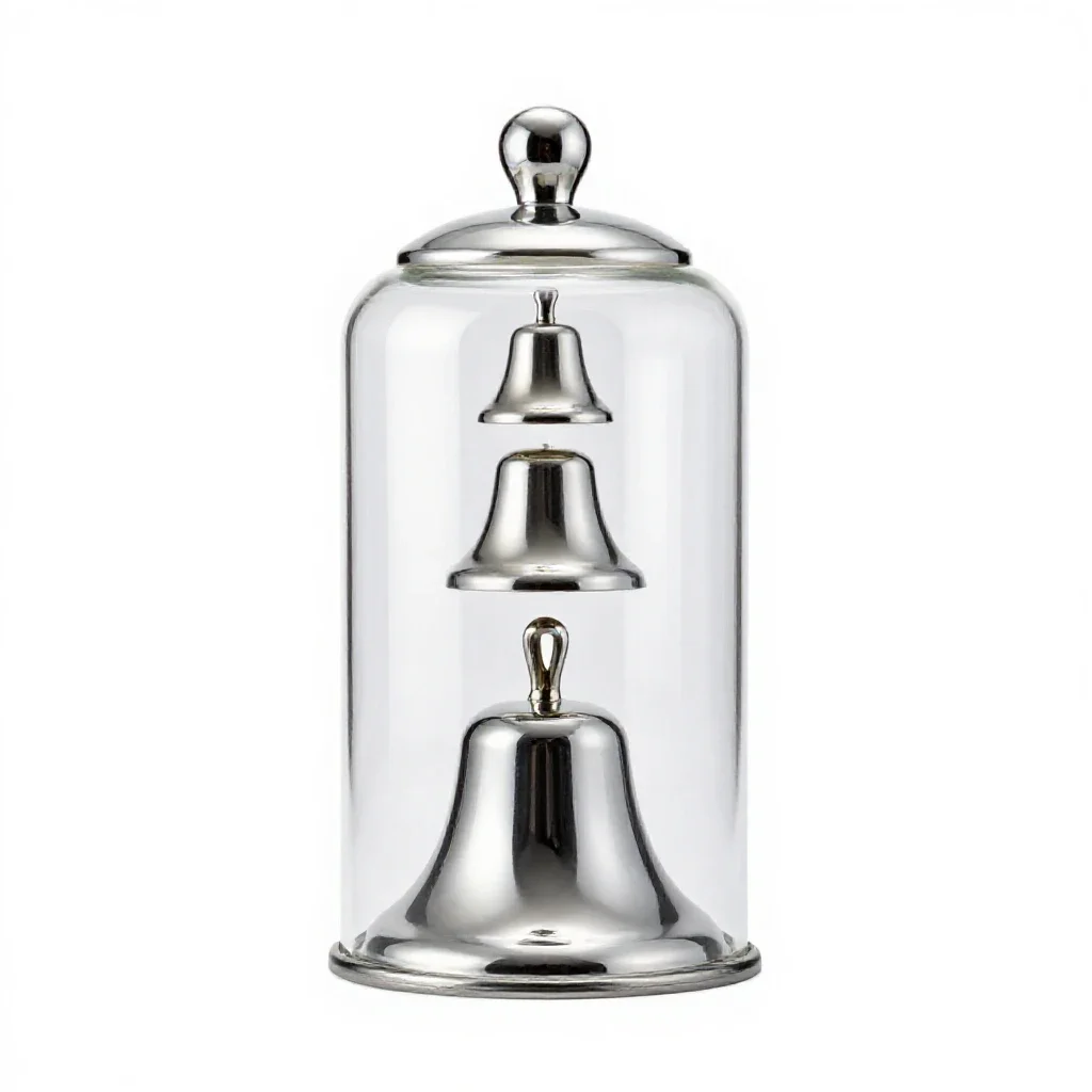 Bell jar isolated on a white background