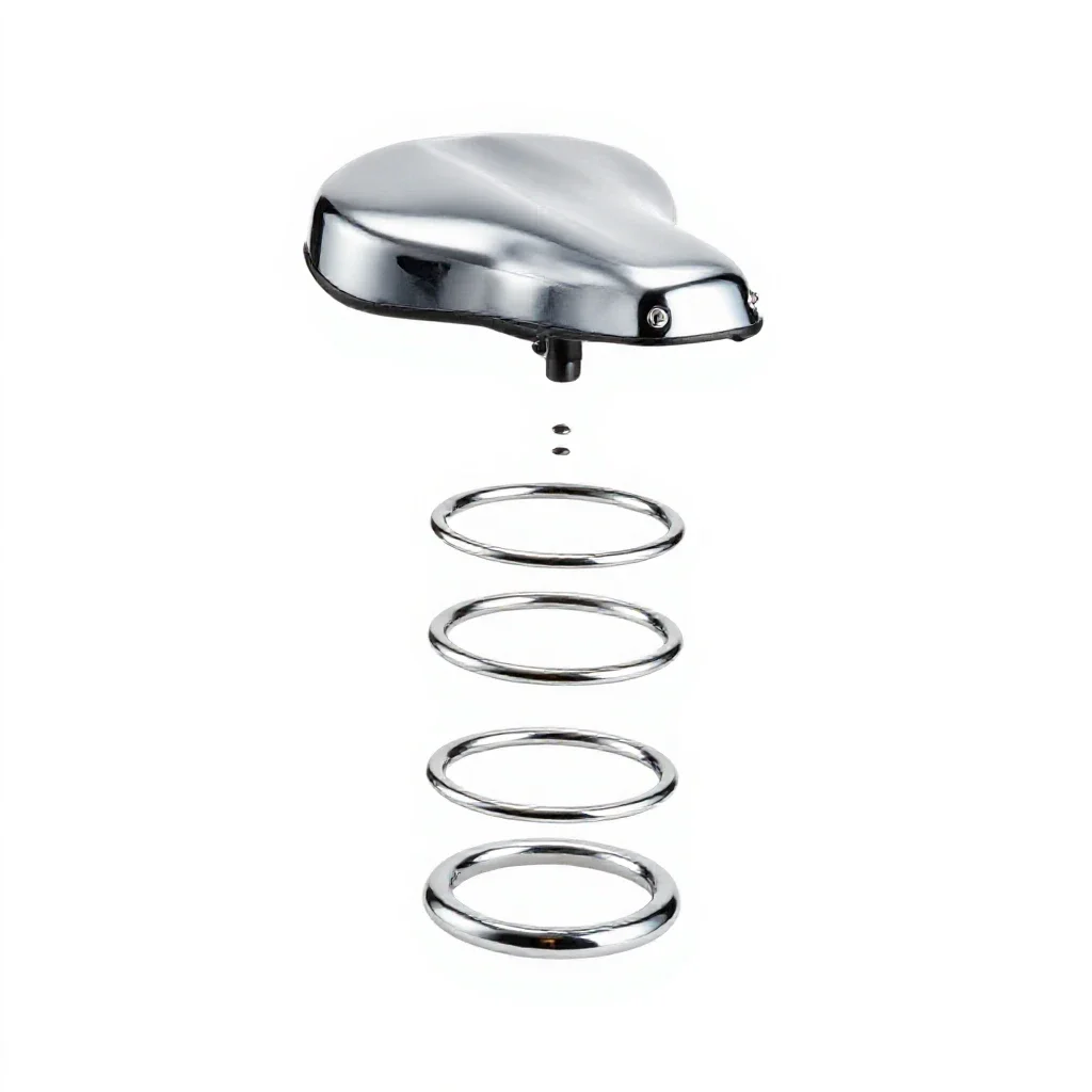 Bicycle seat isolated on a white background