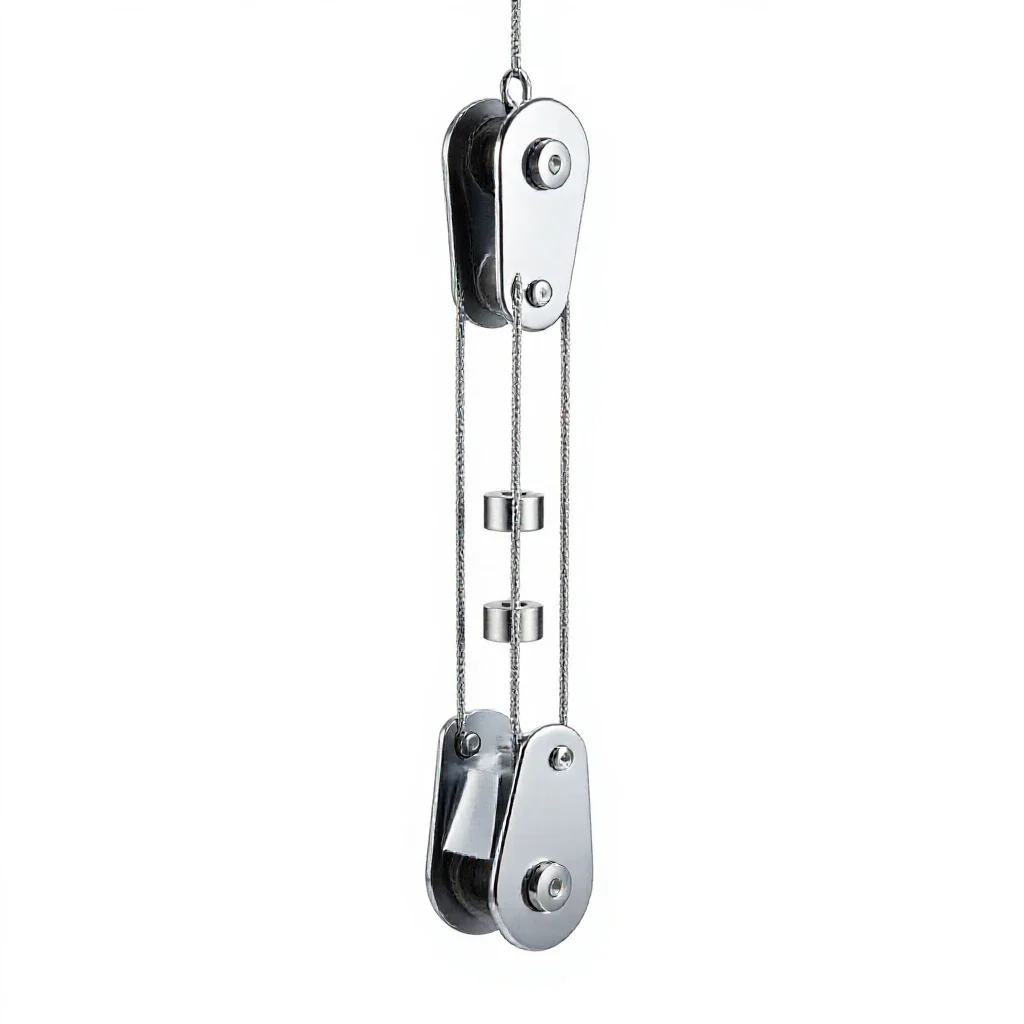 Block and tackle isolated on a white background