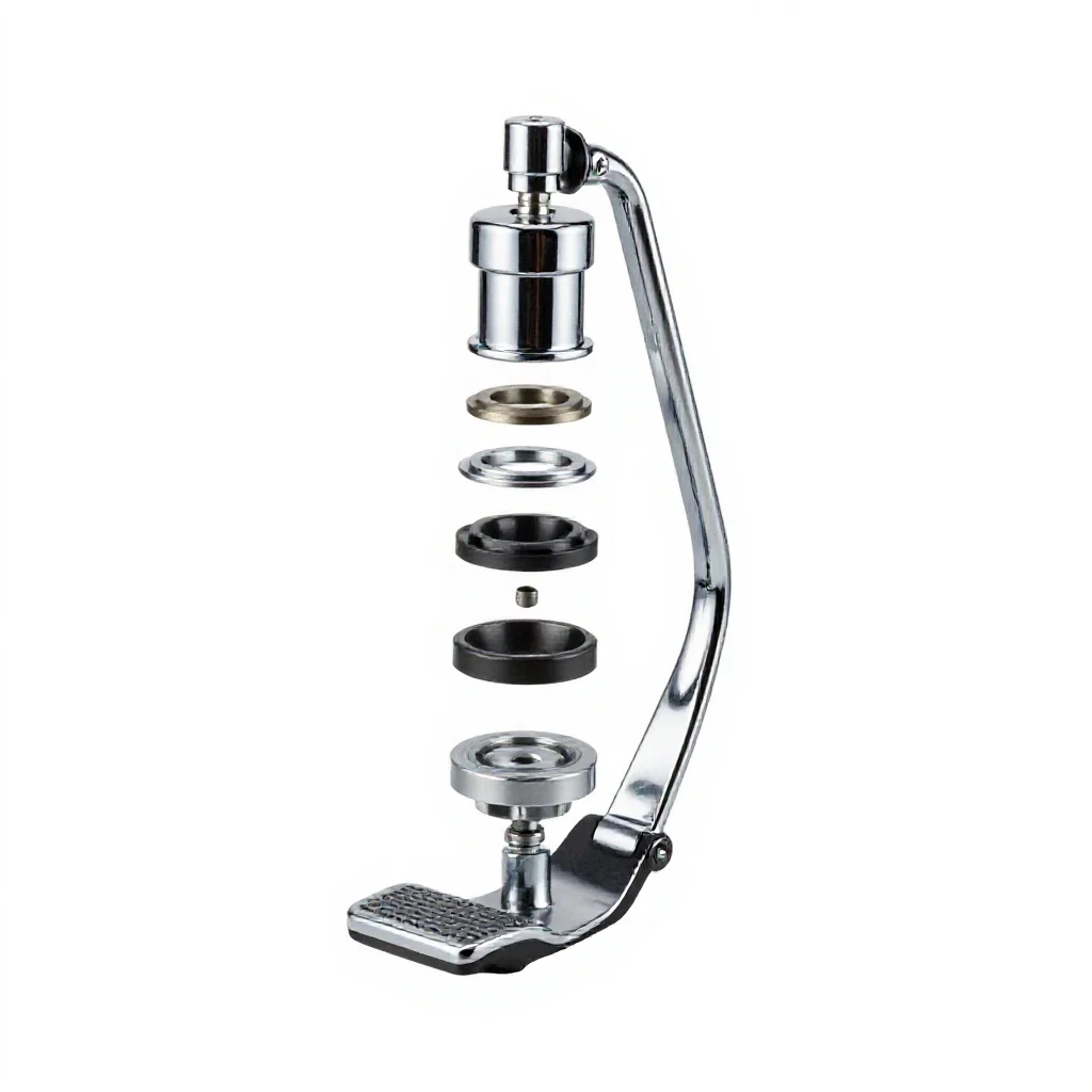 Brake pedal isolated on a white background