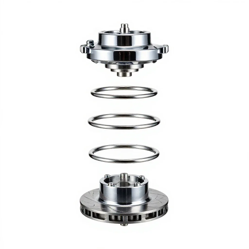 Brake system isolated on a white background