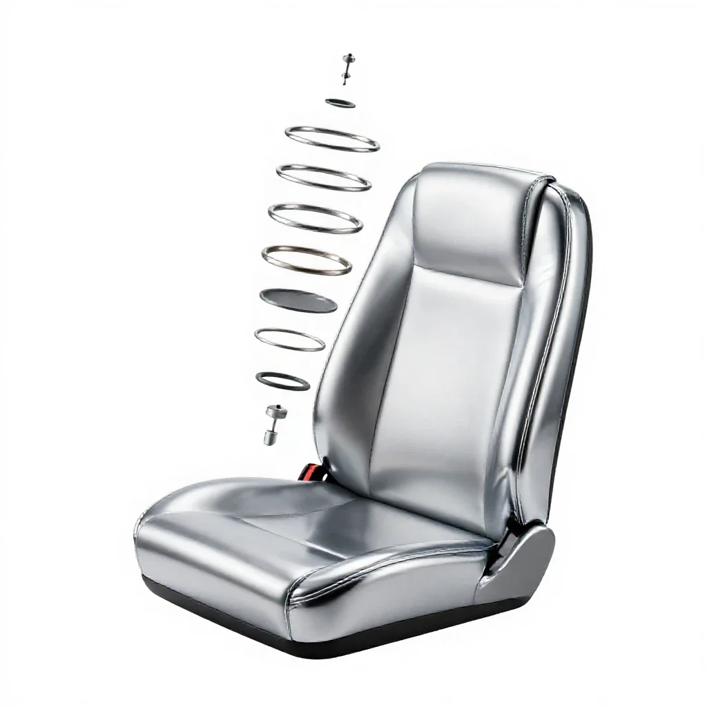 Bucket seat isolated on a white background