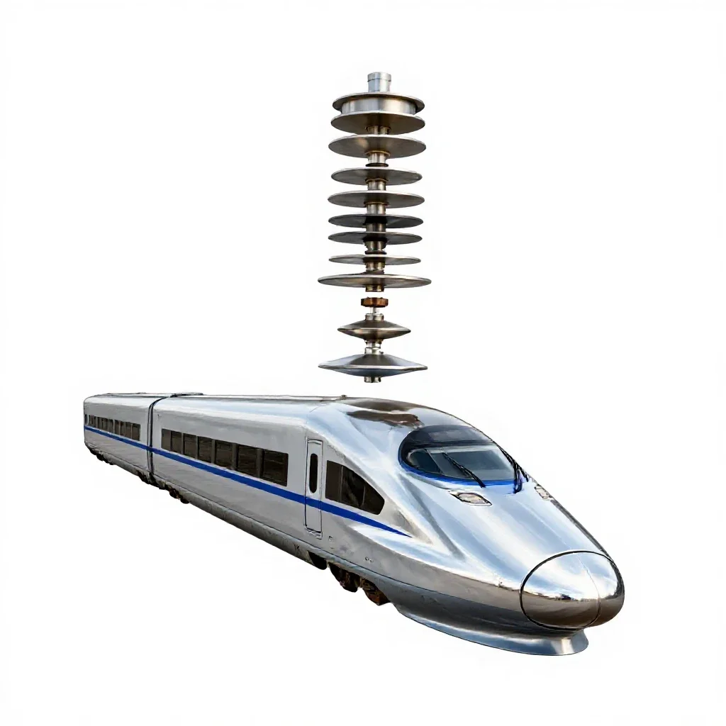 Bullet train isolated on a white background