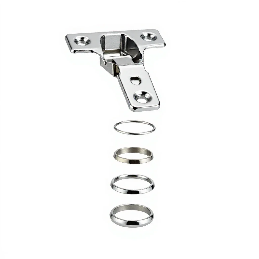 Butt hinge isolated on a white background