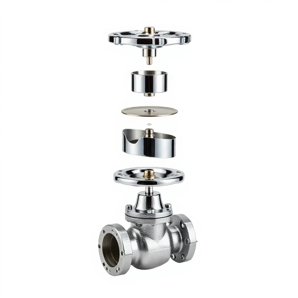 Butterfly valve isolated on a white background