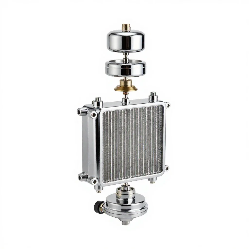 Bypass condenser isolated on a white background