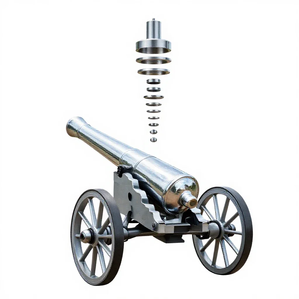 Cannon isolated on a white background
