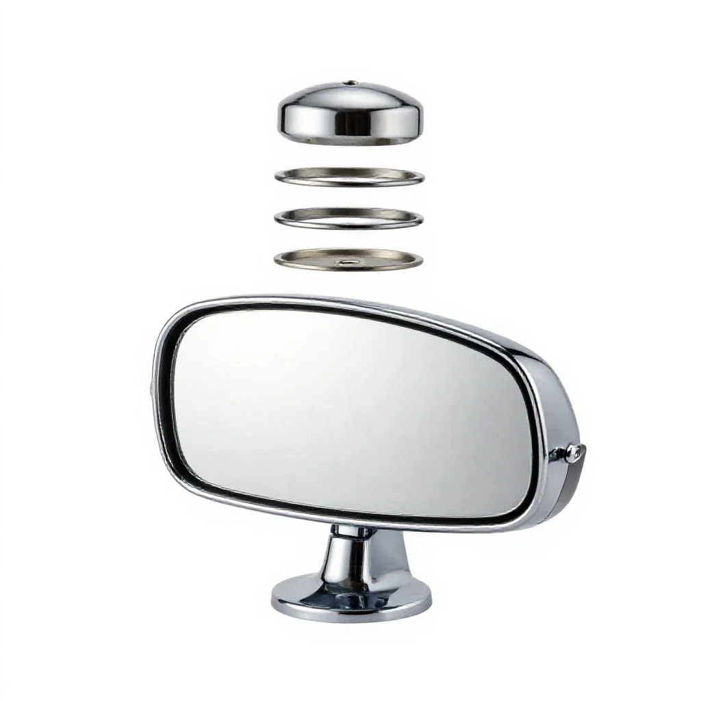 Car mirror isolated on a white background